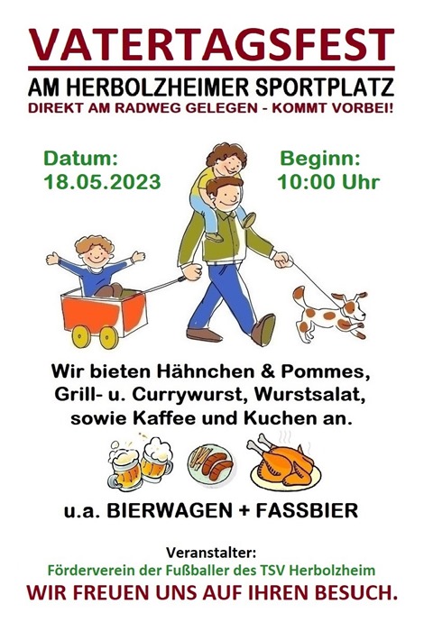 Vatertagsfest 2023 - Plakat